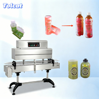 Machine d'étiquetage automatique pour bouteilles en plastique PET, bouteilles en PVC, manchons thermorétractables pour boissons