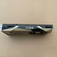 Carte graphique de bureau TI TAN V 12 Go d'occasion, PCI Express avec interface mémoire GDDR5 3072 bits, sortie DP et ventilateur de refroidissement