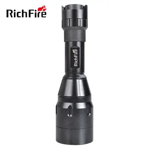 Portable Long Beam Powerful Zoomable White Outdoor Light Waterproof led hog Red IR Green Flashlight Torch