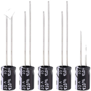 ตัวเก็บประจุไฟฟ้า 470uF 10V ตัวเก็บประจุอลูมิเนียมสำหรับชิ้นส่วนซ่อมเตาอบไมโครเวฟ - Product Image 1