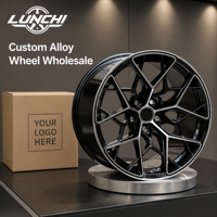 Roues classiques à profil bas 18*8.5 18*10 roues en alliage d'aluminium 5 trous 114.3 noir noir voiture brillant Gunmetal brillant Gunmetal