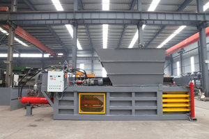 Compacteur de carton horizontal automatique, presse à balles hydraulique <span class=keywords><strong>pour</strong></span> déchets de papier, machine à presser les balles de carton - Product Image 4