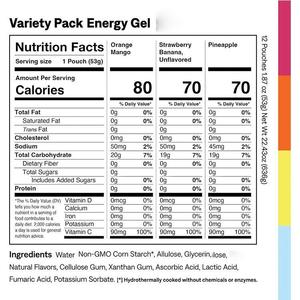 <span class=keywords><strong>Gel</strong></span> Energético Sin Azúcar Bioby OEM con Carbohidratos de Acción Rápida para Nutrición Deportiva - Apoya la Variedad Natural Sin OMG - Paquete Variado - Product Image 3