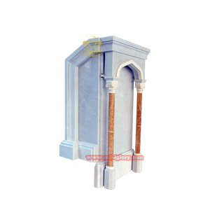 Moderno Altar de Iglesia de Piedra Natural Tallado a Mano con Temática Religiosa Católica, Pulido, para Uso en Jardín Exterior - Product Image 2