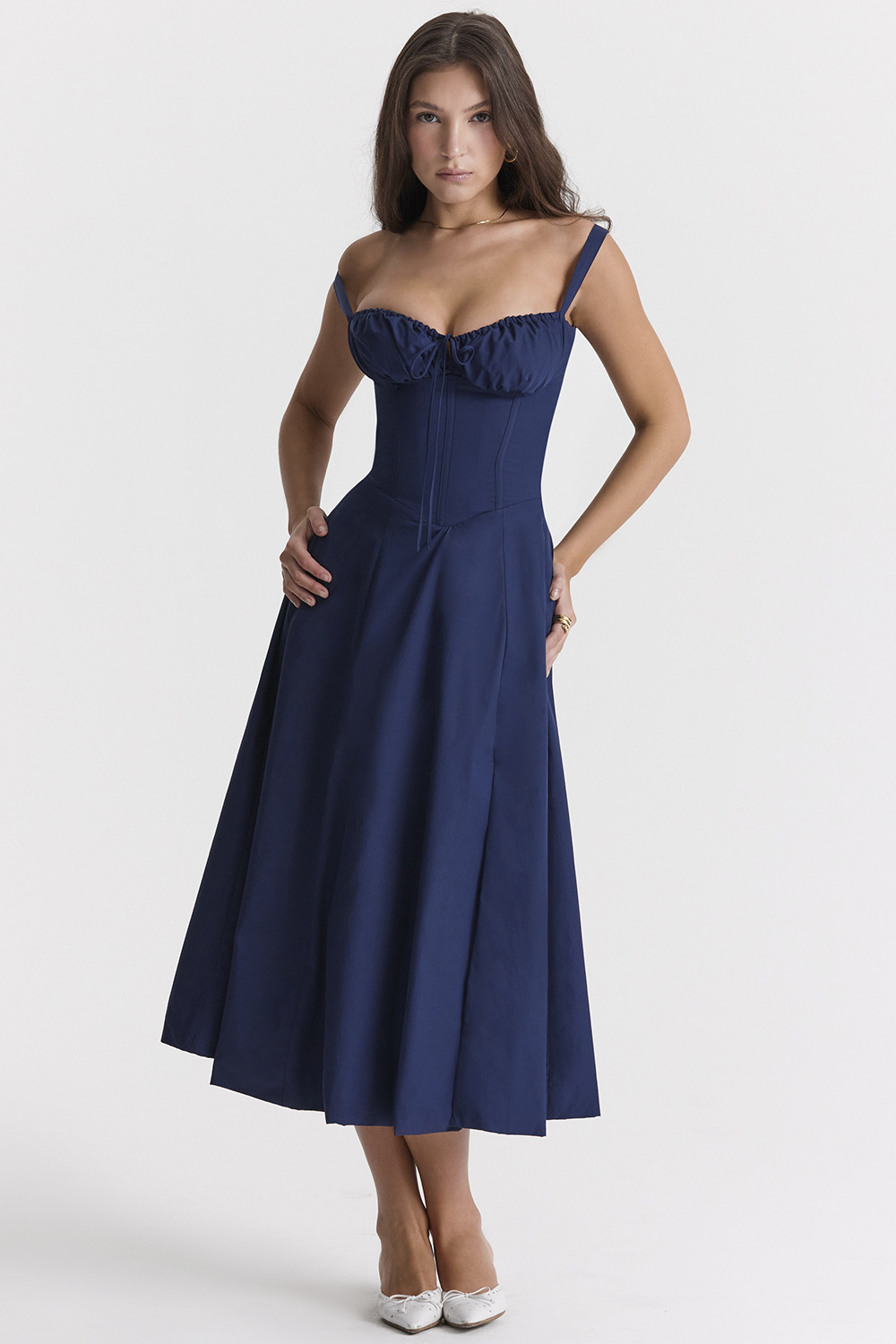Dark blue midi
