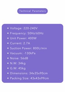 400W 치과 흡입 기계 치과 용 진공 펌프 저소음 흡입 기계 치과 강력한 힘 - Product Image 3