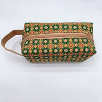 Sac à fermeture éclair vintage WS63 2025 à motif floral, pochette personnalisée avec impression intégrale, sac rectangulaire en liège à fermeture éclair