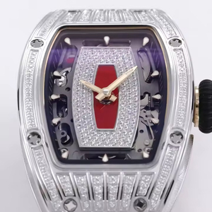 Rm07-01 Fully Diamond Inlaid Tonneau <b>Case</b> Mechanical <b>Watch</b> New Luxury Automatic Wristwatch Sapphire Crystal Unisex ETA Movement - Product Image 3