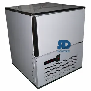 Ultra low temperature commercial stainless steel quick freezer with 3 trays for seafood & meat fast freezing