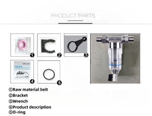 Ngoài trời thép không gỉ dòng chảy lớn toàn bộ nhà lọc nước Hướng dẫn sử dụng hộ gia đình tap nước giếng lọc nước loại bỏ trầm tích - Product Image 4