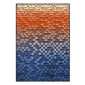 Appendere la pittura a mano decorazione moderna arte della parete 3D pino in legno massello antico piastrelle di legno sala modello luce dipinti di lusso - Product Image 3