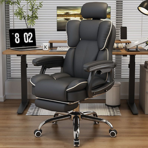 Silla ergonómica de cuero sintético barata con logotipo personalizado, Silla para juegos, <span class=keywords><strong>Ordenador</strong></span> de carreras, PC, silla de oficina, <span class=keywords><strong>reposapiés</strong></span> ajustable - Product Image 1