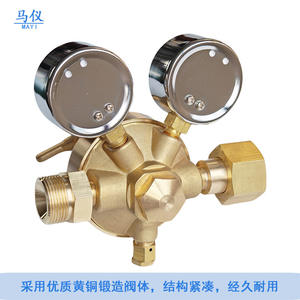 Régulateurs de pression de gaz/oxygène à double manomètre, haute pression, haut débit, entièrement en cuivre, directement de l'usine, vannes de réduction de pression haute pression - Product Image 5