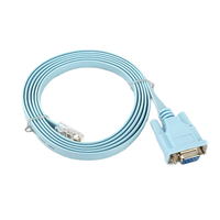 Câble SOTAKO RJ45 vers RS232, 1,8 m, convertisseur de tête cristalline vers DB9 femelle pour ordinateur, pour la débogage de console