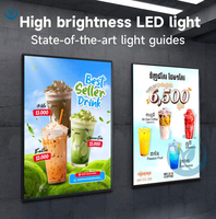 Cornice per Poster LED A1/A2/A3/A4, Espositore per Menu, Insegna LED Rettangolare, Scatole Luminose Pubblicitarie