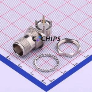 DOSIN-802-0016 RF Coaxial Connector Through hole Component (THT) Connector Board-to-Board 1 9.6mm 3GHz - Product Image 1