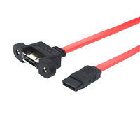 Cavo di Prolunga SATA per Montaggio su Pannello, Cavo Dati SATA 3.0 Femmina Montabile a 7 Pin per IPC ATM KIOS POS