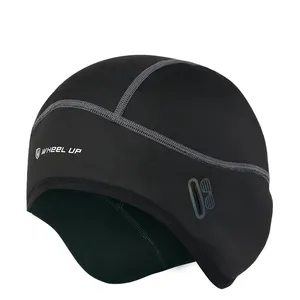 Ds25 gorro personalizado de lã térmico, à prova de vento, para bicicleta, capacete de ciclismo, forro, chapéu para corrida, esqui, motocicleta