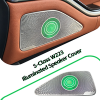 W223 Leuchtende Lautsprecherabdeckung mit 64 Farben LED-Ambientebeleuchtung Plug-and-Play für Mercedes-Benz S-Klasse W223