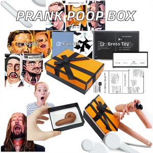 2025年ハロウィーンとエイプリルフール卸売小道具嫌なシットプラスチックおもちゃギフトボックス面白いうんちギフト - Product Image 2
