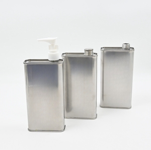 Boîtes en métal vert recyclables en acier inoxydable pour gel douche et huiles essentielles - Product Image 5
