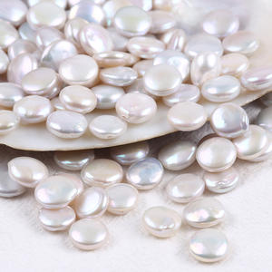 ลูกปัดมุกน้ำจืดทรงบาร็อคธรรมชาติ ขนาด 11*11 มม. สีขาว รูปใบโคลเวอร์สี่แฉก สำหรับงาน DIY เครื่องประดับทำมือ จูจี้ - Product Image 1