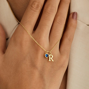 <span class=keywords><strong>Collana</strong></span> <span class=keywords><strong>con</strong></span> lettere personalizzate <span class=keywords><strong>con</strong></span> pietra di nascita 18k PVD piatto <span class=keywords><strong>oro</strong></span> <span class=keywords><strong>in</strong></span> acciaio inox catena di moda Instagram nome di te collane Set - Product Image 4