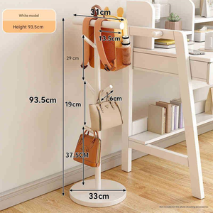 Nuovo Appendiabiti in Metallo a 6 Ganci Autoportante Rimovibile per Casa, Stendibiancheria per Bambini, Supporto per Vestiti, Cappelli e Asciugamani <span class=keywords><strong>da</strong></span> <span class=keywords><strong>Camera</strong></span> <span class=keywords><strong>da</strong></span> Letto - Product Image 5