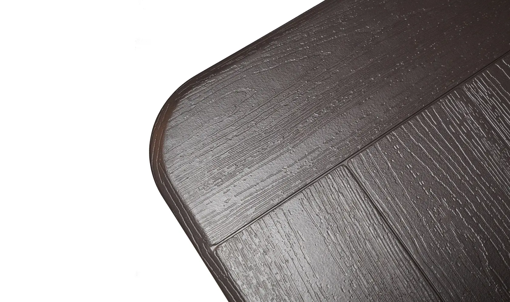 새로운 디자인 고품질 방수 내구성 환경 보호 우드 그레인 블랙 HDPE 소재 접이식 플라스틱 테이블