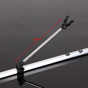 Soporte para caña de pescar de aleación de aluminio, 2,1 m, plegable de doble propósito con rotación para accesorios de pesca - Product Image 1