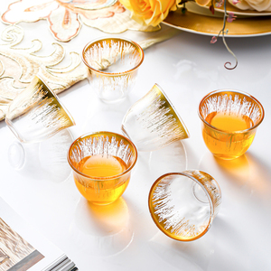 Middle Eastern Style Glass Coffee and Tea <b>Cup</b> <b>Set</b> Arabic Tea <b>Cup</b> <b>Set</b> of 12 Pieces - Product Image 3