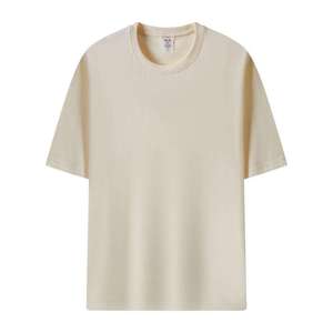 Wholesale High Quality 300GSM Heavy Cotton <b>Men's</b> Oversized T-<b>Shirt</b> Custom Plain Printing Blank Tee - Product Image 3