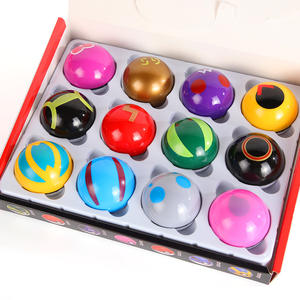 Lot de 12 Elf Ball Pokémon, figurines miniatures Baokemeng, jouets 5CM en verre coloré, boîte mystère, emballage d'origine - Product Image 5