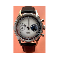 Montres mécaniques en acier étanches avec chronomètre et calendrier, design d'usine et personnalisation par lots, pour marque privée