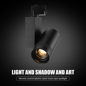 Projecteur LED motorisé à zoom sur <span class=keywords><strong>rail</strong></span>, avec angle de faisceau réglable et CRI élevé, <span class=keywords><strong>luminaire</strong></span> d'accentuation pour applications d'exposition muséale - Product Image 2