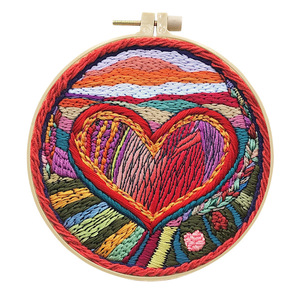 Kit de <span class=keywords><strong>broderie</strong></span> pour <span class=keywords><strong>d</strong></span>ébutants pour adultes, motifs de <span class=keywords><strong>broderie</strong></span> pour <span class=keywords><strong>la</strong></span> Saint-Valentin faciles à <span class=keywords><strong>apprendre</strong></span>, kits de point de croix pour adultes - Product Image 5