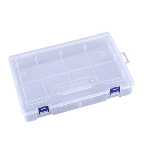 Caja de Almacenamiento de Plástico Transparente de 10 Compartimentos para Herramientas, Juguetes, Bloques de Construcción, Organización, Gran Capacidad, con Tapa, Hecho en Zhejiang - Product Image 3