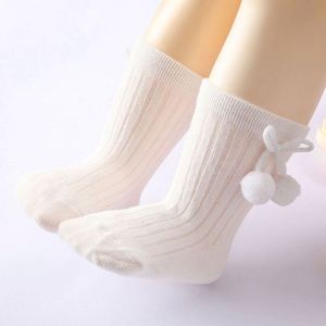 Chaussettes décontractées en coton doux et respirant pour bébés filles, avec grand nœud en dentelle tricotée, écologiques, modèle 823 Printemps, USA Mairun - Product Image 4