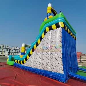 Castillo inflable de doble carril para niños con tobogán acuático inflable y piscina. - Product Image 4