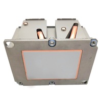 Dissipateur thermique pour processeur de serveur 2U, EPYC 7742 SP3/LGA4094, 4 caloducs en cuivre et aluminium, refroidissement par eau, roulement à billes, pour utilisation dans un boîtier d'ordinateur
