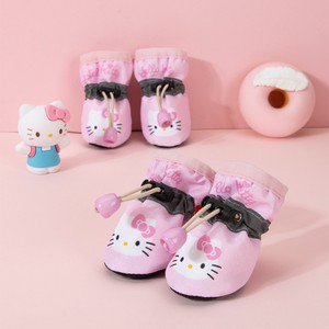 Chaussures <span class=keywords><strong>pour</strong></span> <span class=keywords><strong>chien</strong></span> en tissu imperméable à semelle souple <span class=keywords><strong>pour</strong></span> petites races, antidérapantes, fines, respirantes, couvre-pieds d'intérieur, toutes saisons - Product Image 6