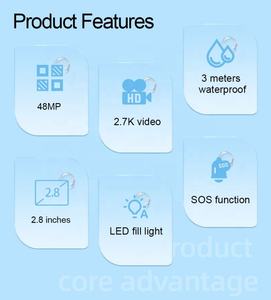 Nouvel appareil photo numérique avec 48 mégapixels et double écran IPS, portable et performant, zoom numérique 18x avec flash - Product Image 4