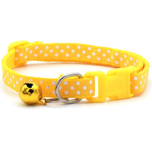 <span class=keywords><strong>Collar</strong></span> de nailon con lunares para mascotas 1,0 con campana, patrón sólido, <span class=keywords><strong>Collar</strong></span> para perros y gatos, stock listo para venta al por mayor con decoración de cinta - Product Image 6