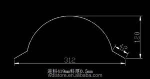 معدات تشكيل لفة تغطية ريدج/آلة تشكيل بلاط غطاء ريدج/آلة تشكيل البلاط المطلي بغطاء ريدج اللون سقف حاجز - Product Image 5
