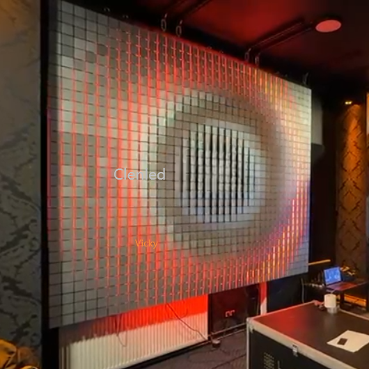 RGB Led Matrix Display Mechanical Wall Lights Artnet Interactive Screen Scalelike Matrix Pixel Stage Light for Club/Hotel/Events
