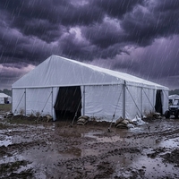 Tenda Smontabile Multiuso per Uffici, Sale da Pranzo e Centri Logistici di Campi Minerari