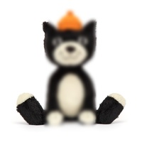 Peluche esthétique Jelly Cats, adorable chien teckel et chat noir, jouet en peluche pour enfants, cadeau d'anniversaire