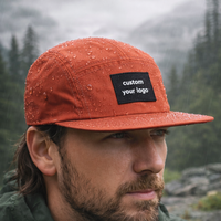 Casquette 5 panneaux personnalisée respirante et imperméable pour l'extérieur, séchage rapide, en nylon, unisexe, tendance, pour le camping, OEM ODM, usine, sport, voyage, randonnée