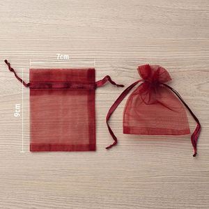 Custom Spec Custom Logo Organza Pouches Bulk Drawstring Mesh Jewelry Bags Sheer Fabric <b>Gift</b> <b>Wrap</b> <b>Wedding</b> Party Branding ODM - Product Image 3