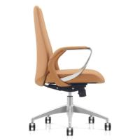 Chaise de bureau pivotante commerciale haut de gamme à dossier bas chaise de bureau ergonomique en cuir de luxe